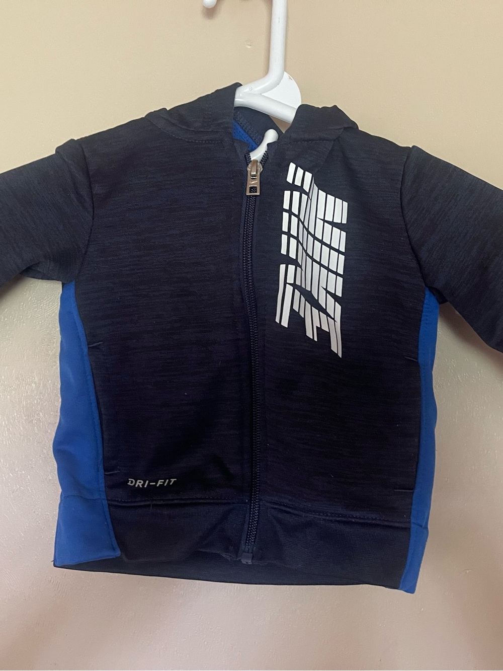 Nike Black & Blue Kids Dri-Fit Zip Hoodie